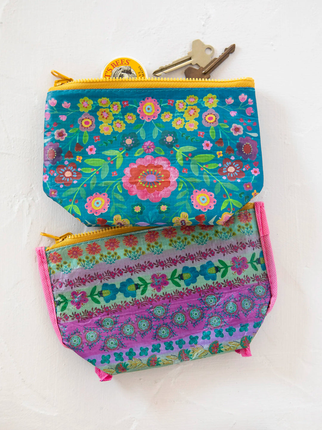 Natural Life Small Reversible Zip Pouch