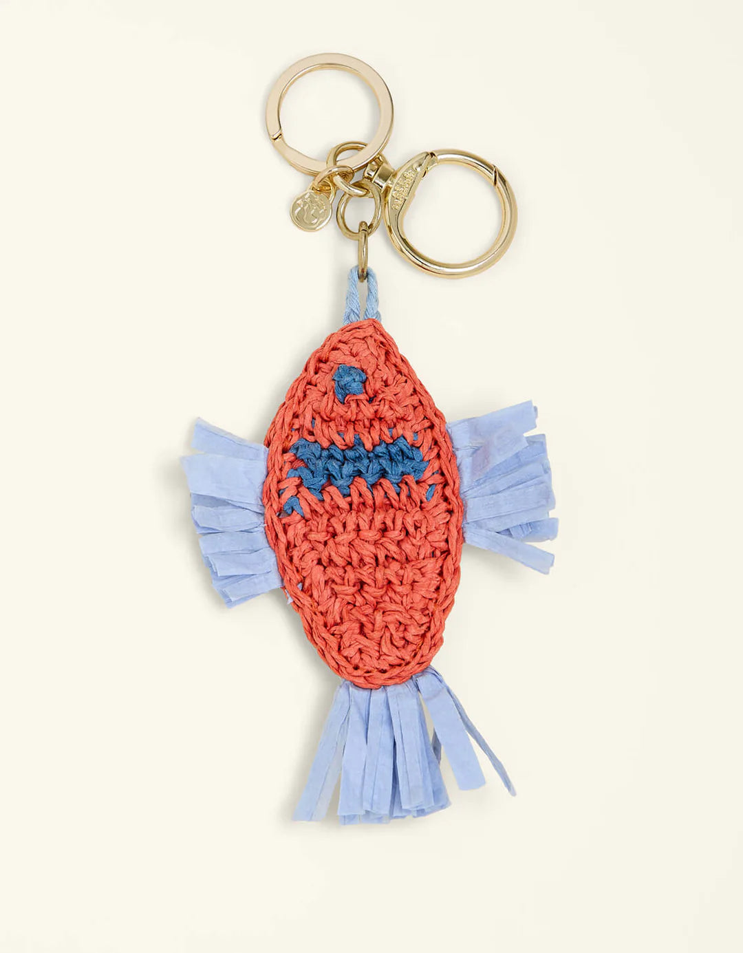 Spartina Raffia Fish Bag Charm Flagler Resort Fish