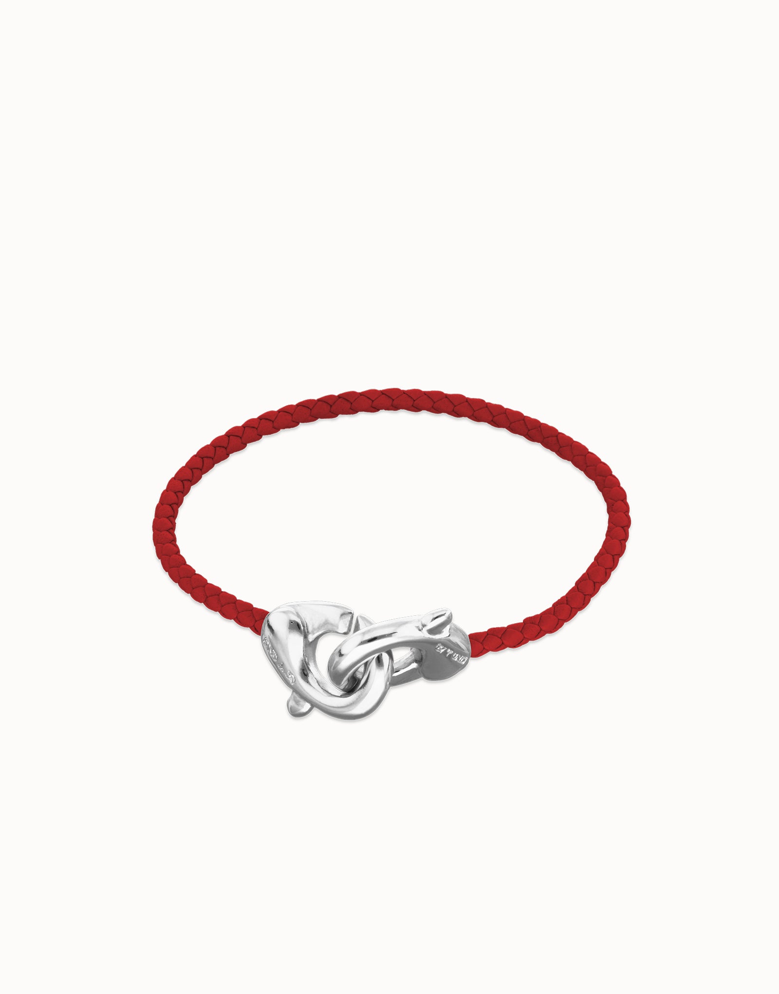 Uno de 50 Ser Expresiva Silver Plated Bracelet - Red