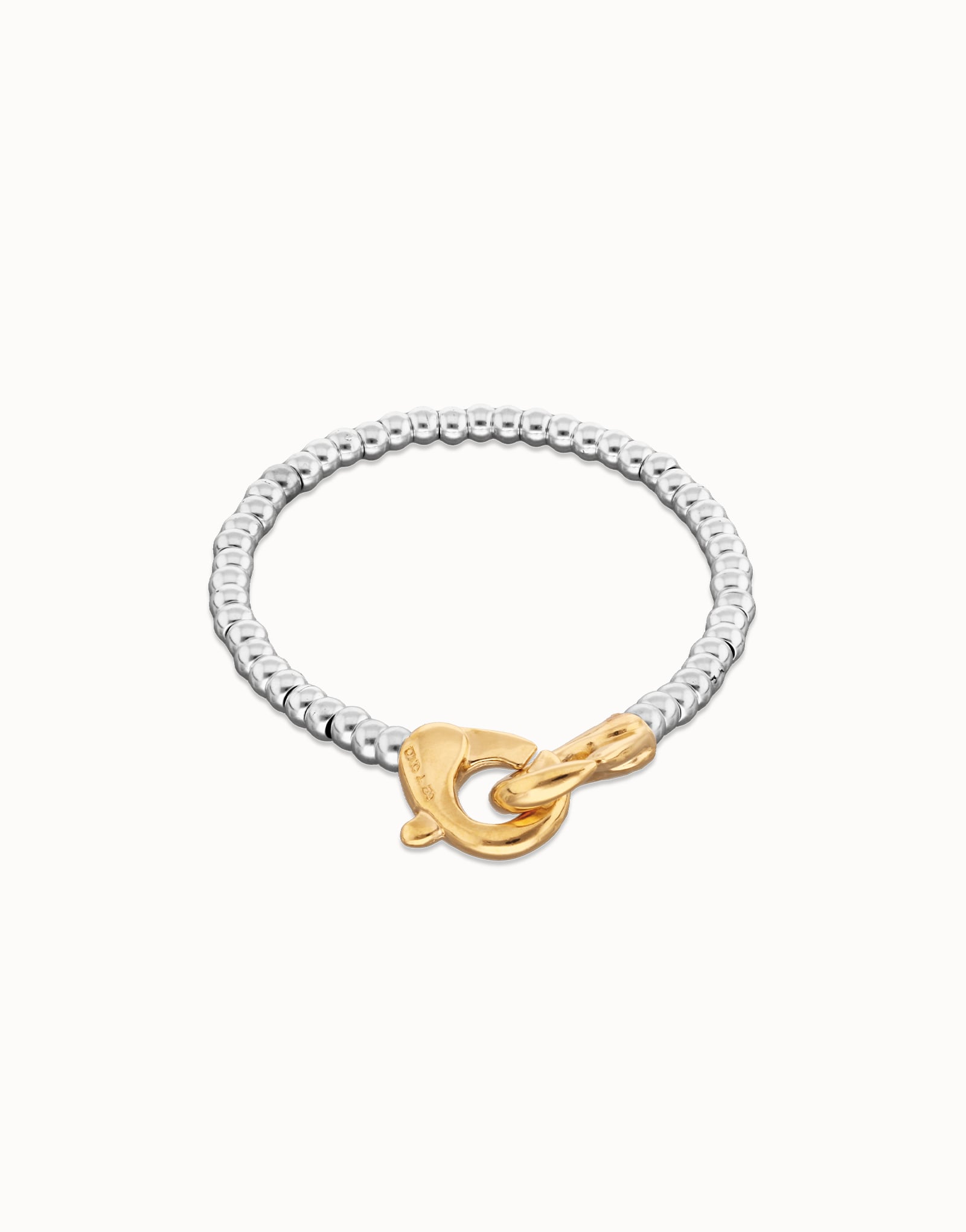 Uno De 50 Beaded bracelet with carabiner clasp