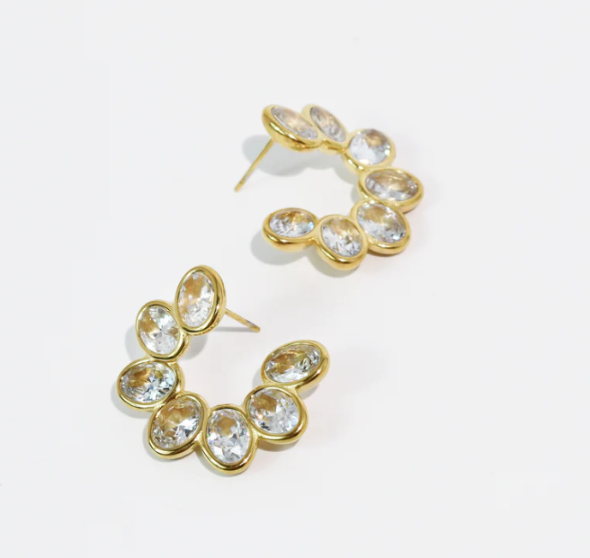 Glam Wing Stud Post Earrings