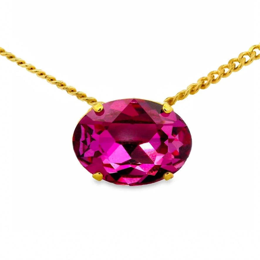Tova Mega Iza Necklace - Dark Rose