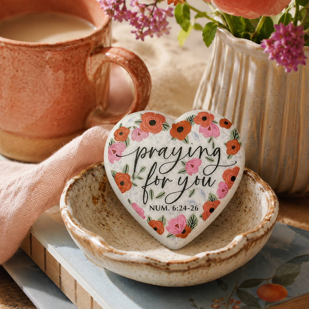 Praying For You Heart Jewelry Tray