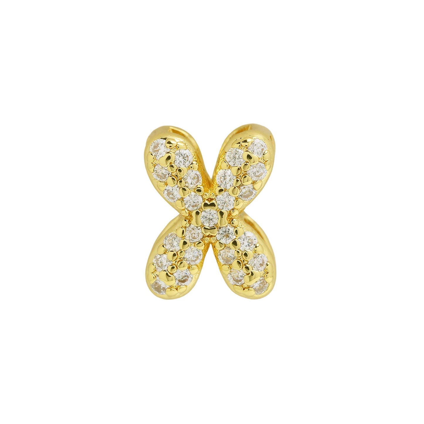 Bling Small Necklace Initial Charm