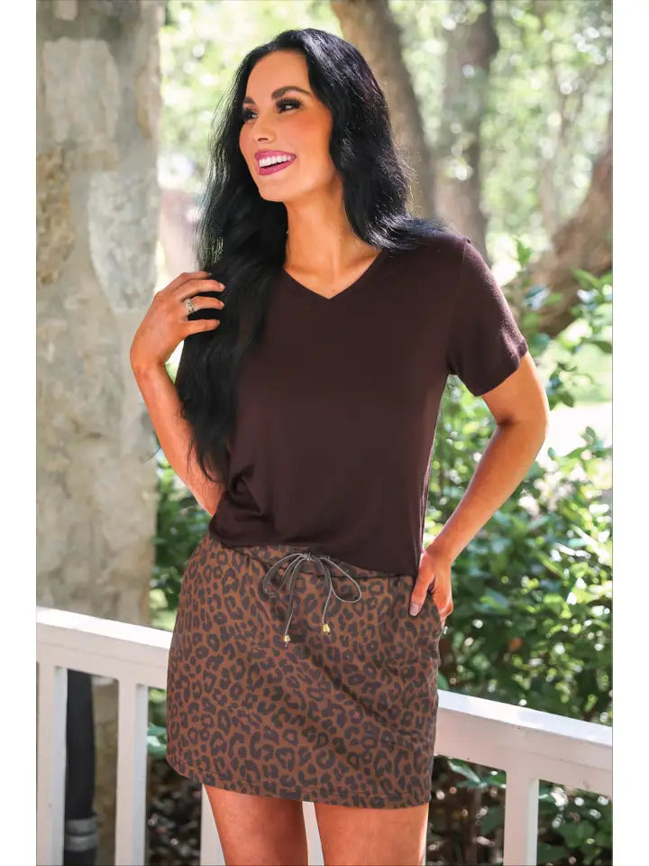 Coco Leopard Skort