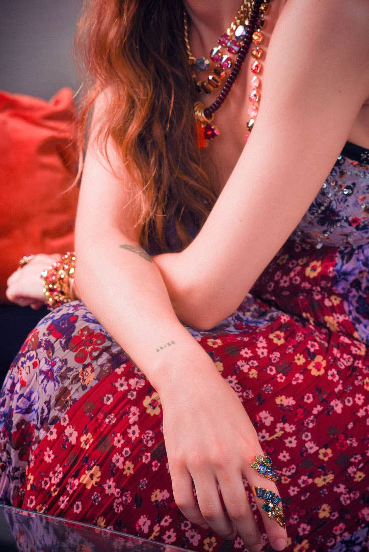 The Sofia Necklace in Flamingo Mix