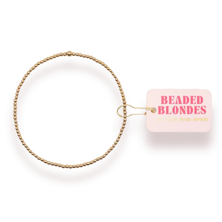 Beaded Blondes Gold Beaded Bracelet