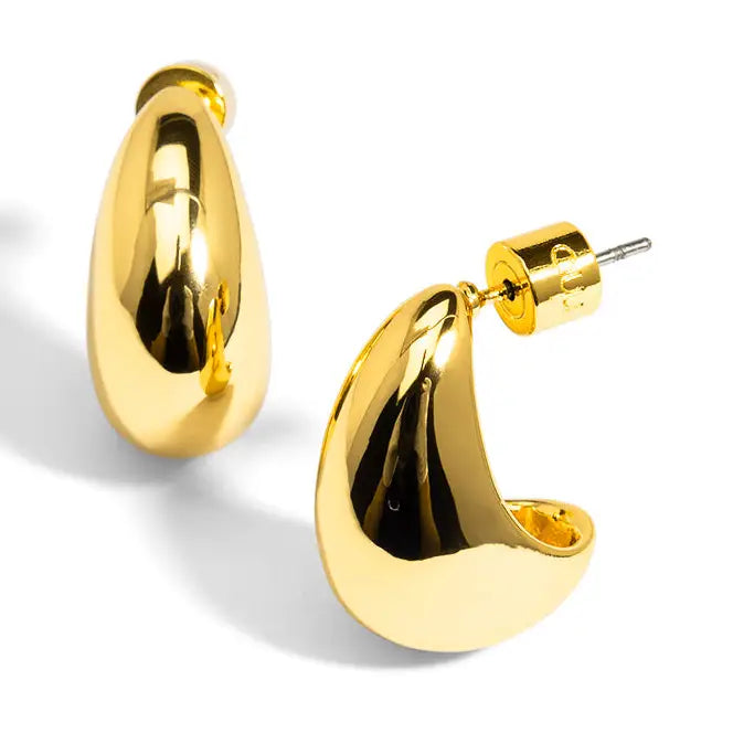Crescent Shaped Stud Earring