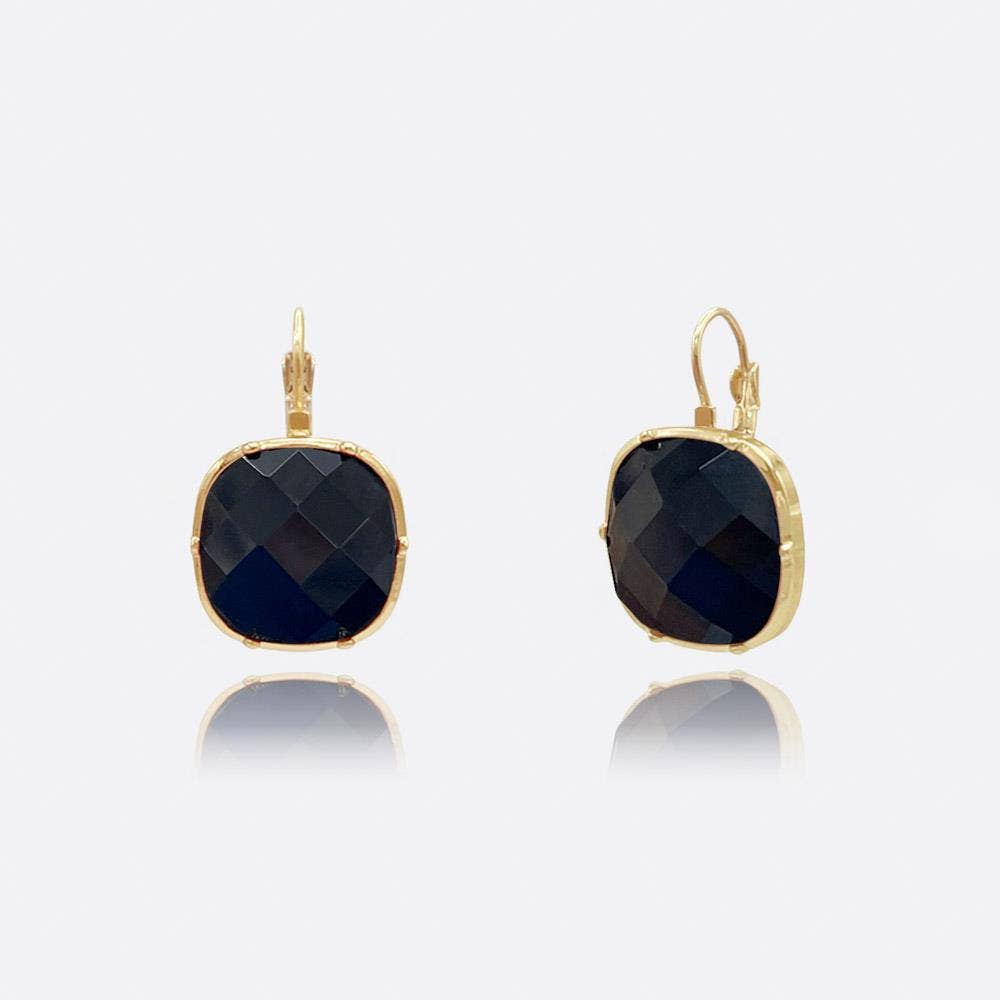 Color Stone Dangle Earring
