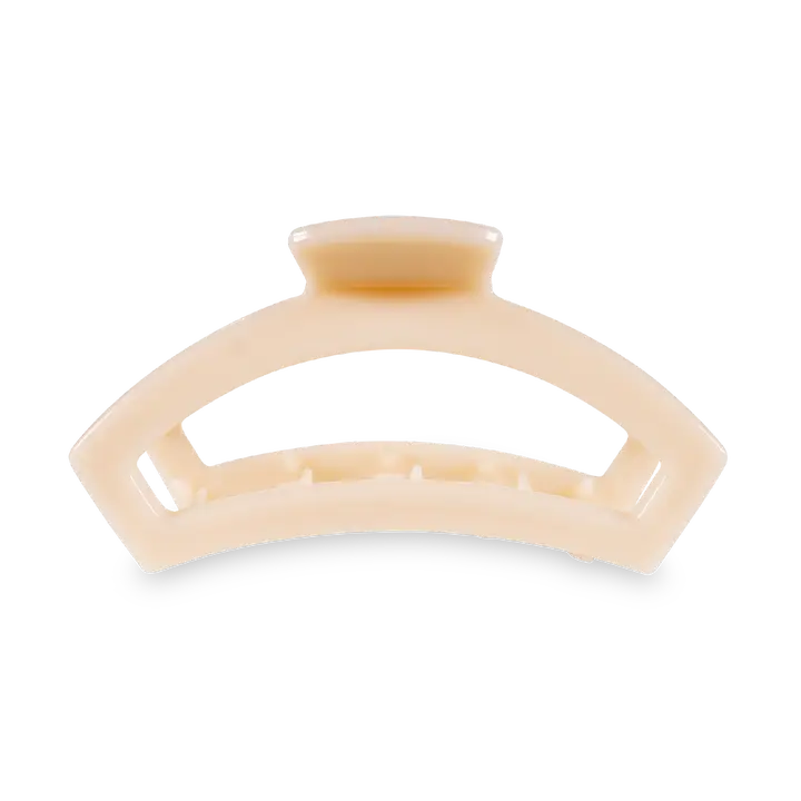Open Hair Clip | Small | Almond Beige