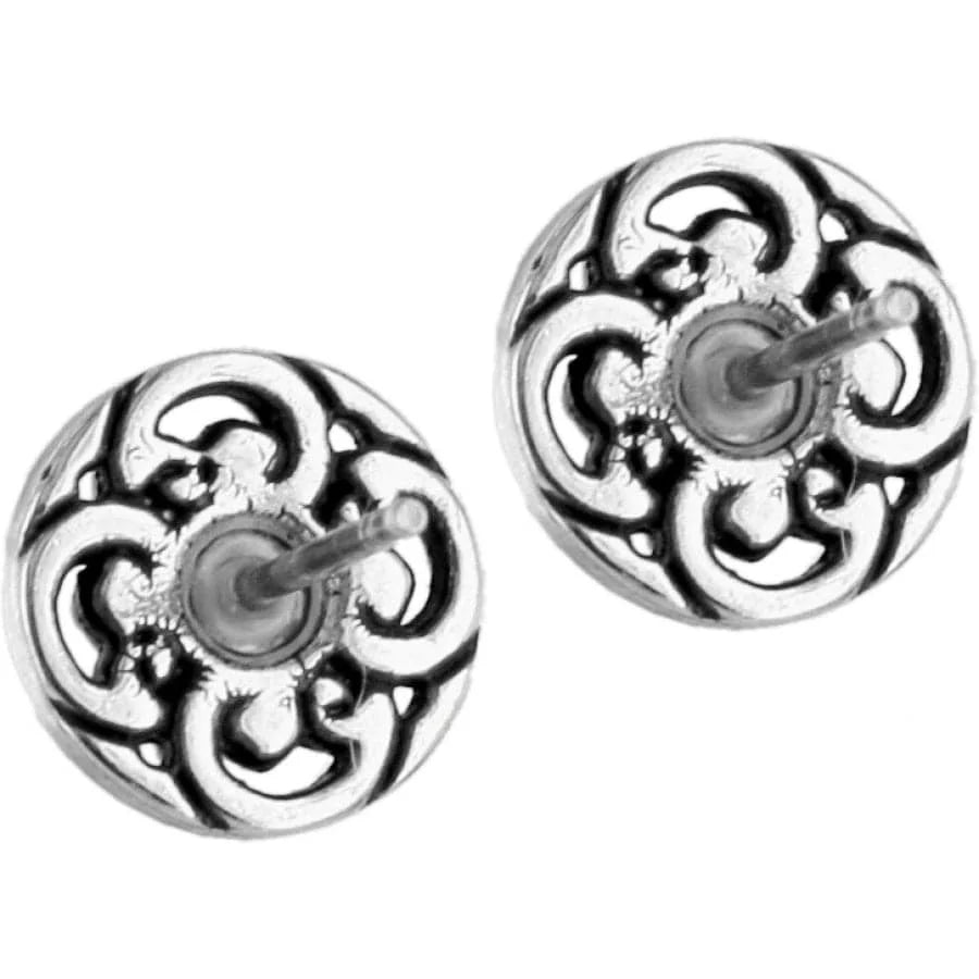 Brighton Betsey Mini Posts Silver Plate Crystal Filigree Earrings — Accents Boutique, Marble Falls TX