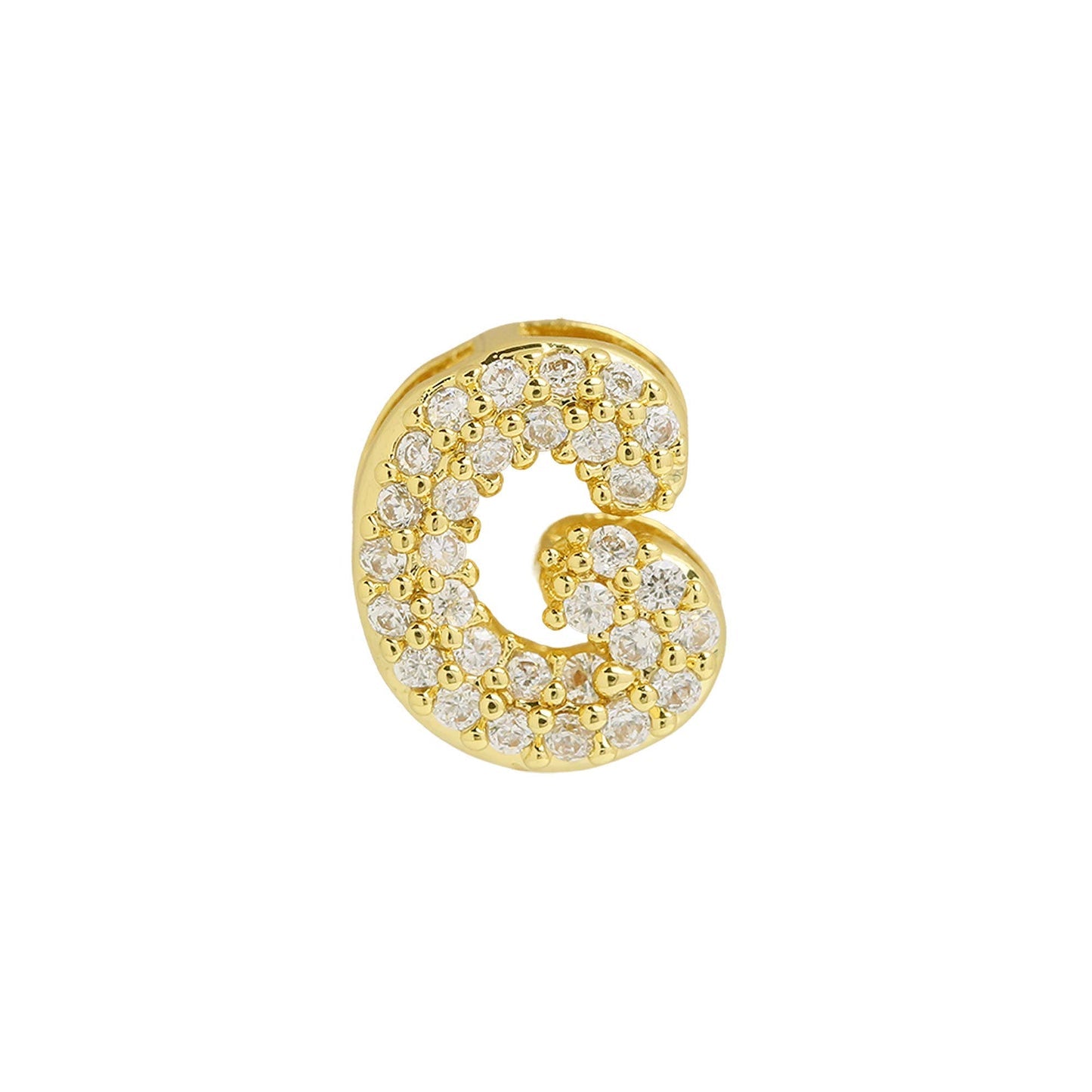 Bling Small Necklace Initial Charm