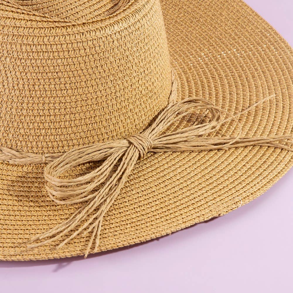 Beaded Cowrie Shell Straw Cowboy Hat
