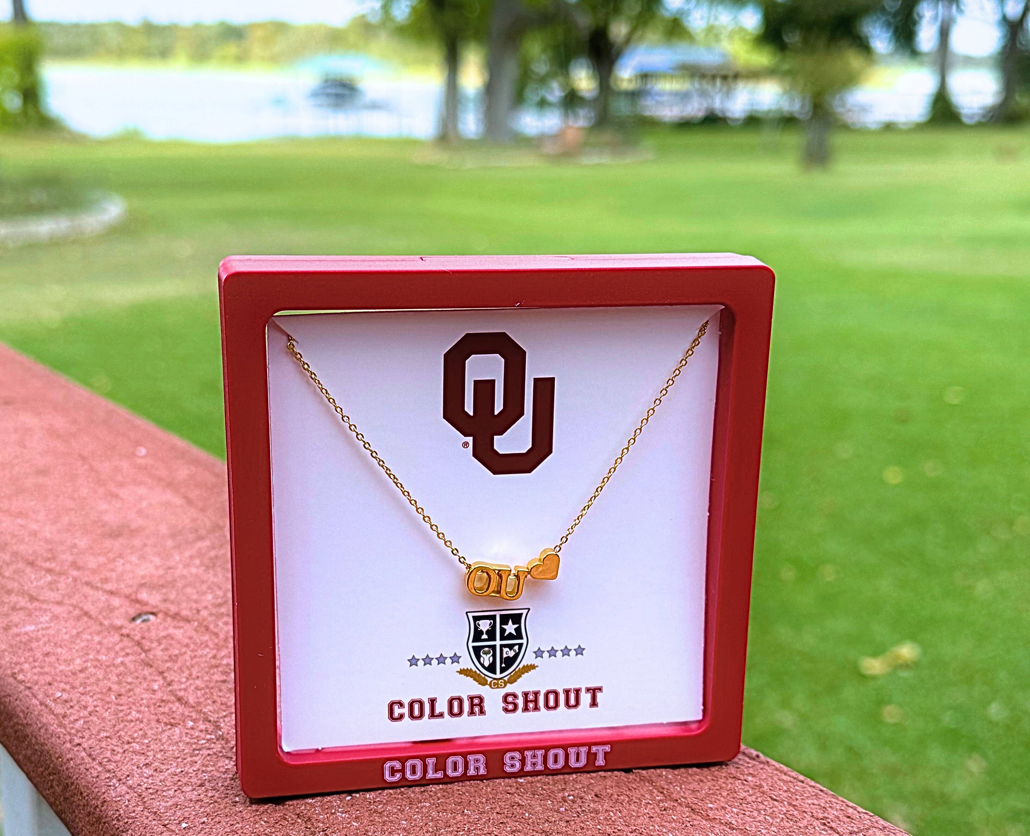 OU Heart Necklace