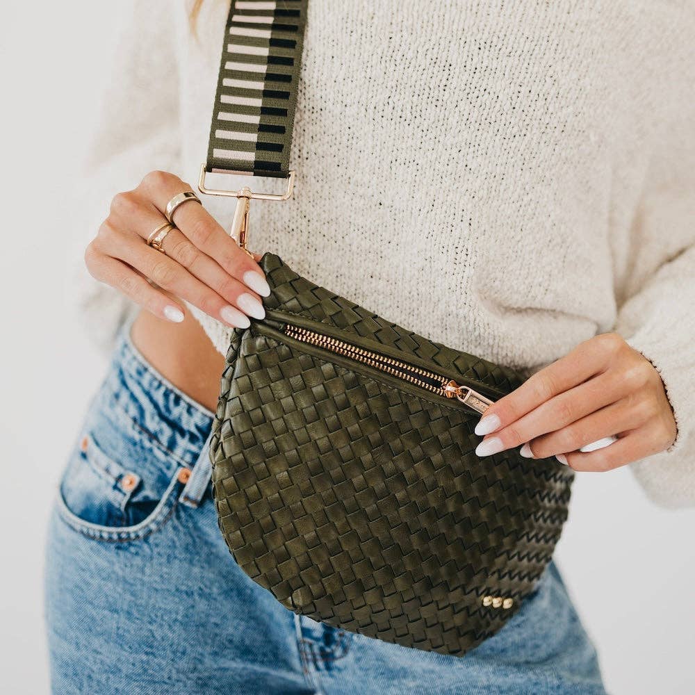 Westlyn Woven Bum Bag - Cherry Red