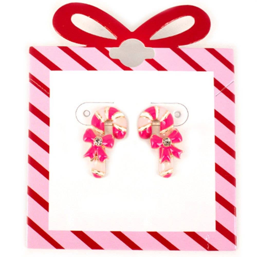Candy Cane Post Earrings