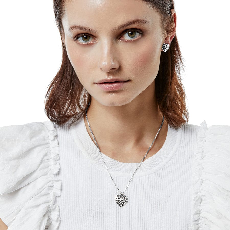 Brighton Contempo Heart Petite Necklace Silver One Size