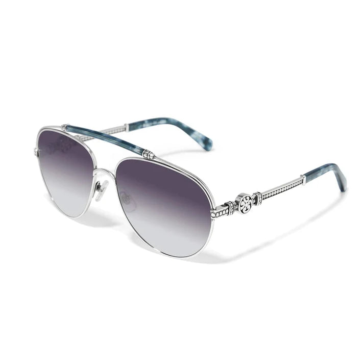 Brighton Contempo Medallion Aviator Sunglasses
