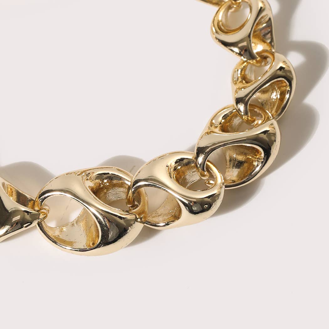 Gold Pop Link Magnetic Bracelet