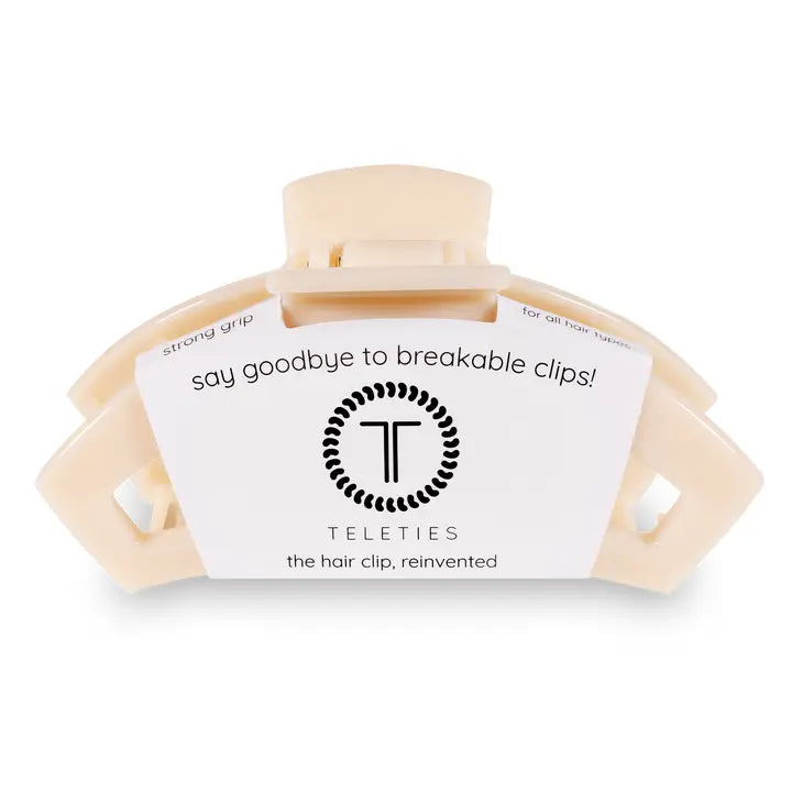 Open Hair Clip | Large | Almond Beige