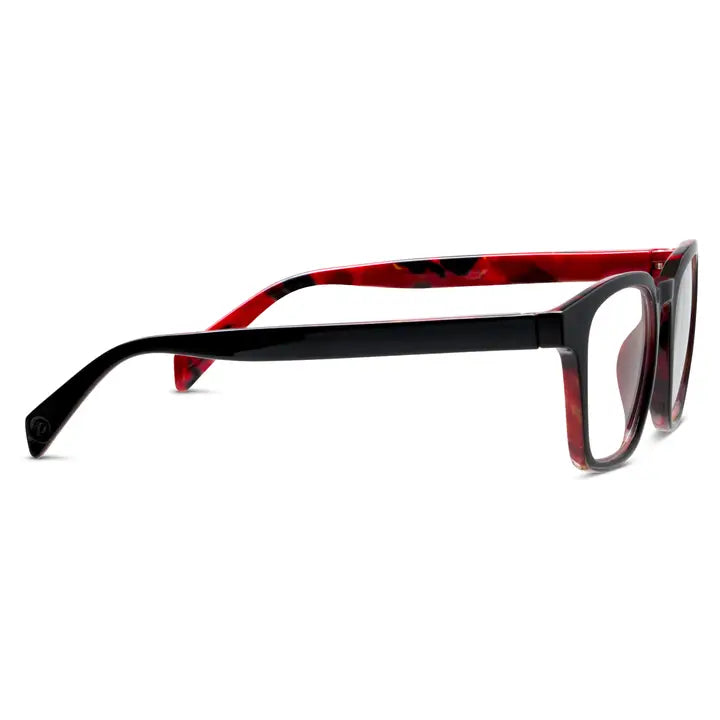 Peepers Latte Blue Light Glasses - Black/Fire Tortoise