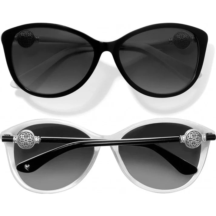 Brighton Ferrara Sunglasses Black/White One Size — Accents Boutique, Marble Falls TX