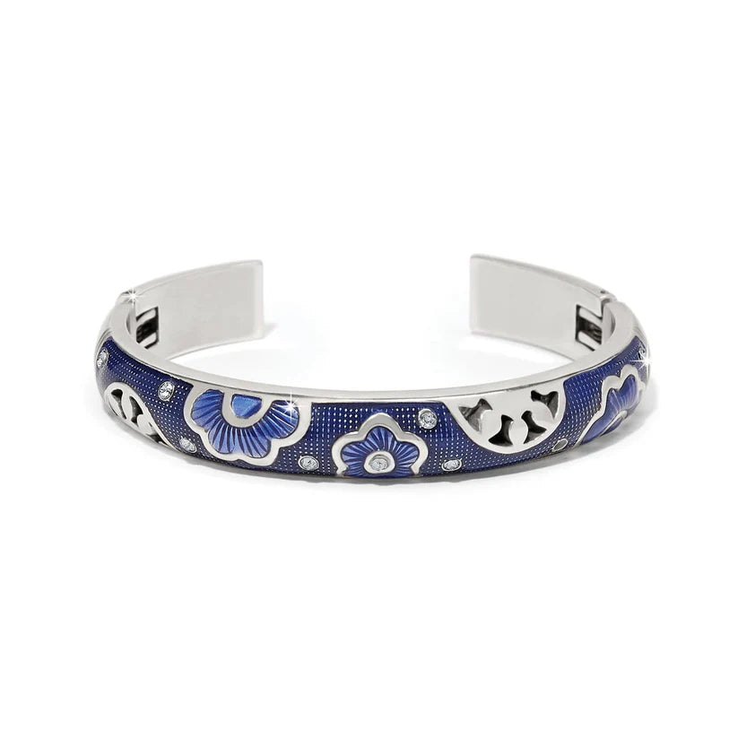 Brighton Flora Blue Double Hinge Bangle