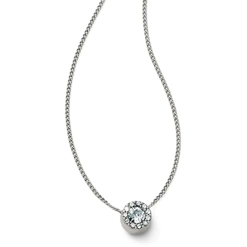Brighton Illumina Solitare Crystal Round Petite Necklace — Accents Boutique, Marble Falls TX