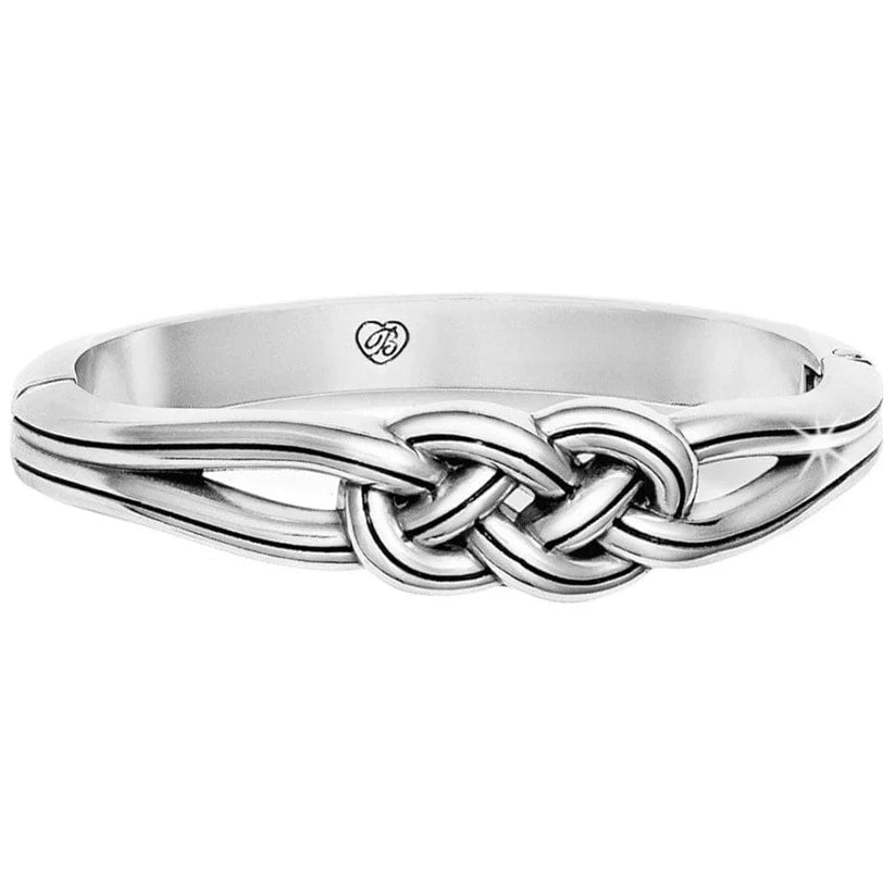 Brighton Interlok Endless Knot Silver Bangle Bracelet