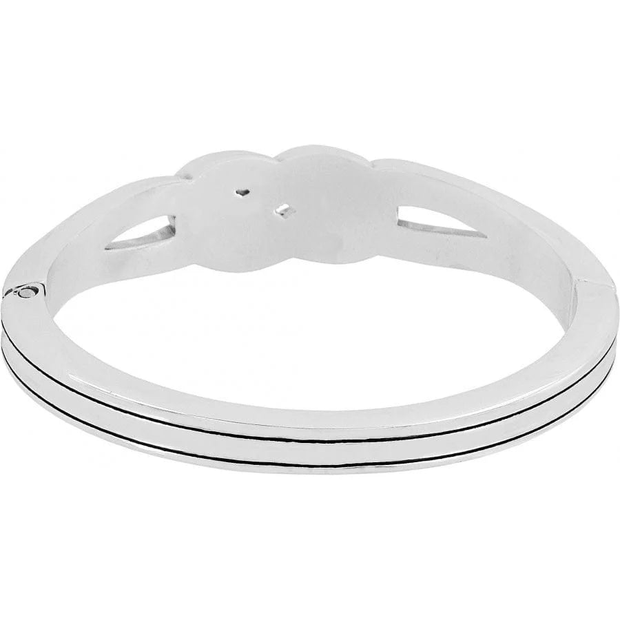 Brighton Interlok Endless Knot Silver Bangle Bracelet