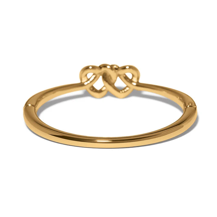 Brighton Interlok Linked Hearts Hinged Bangle