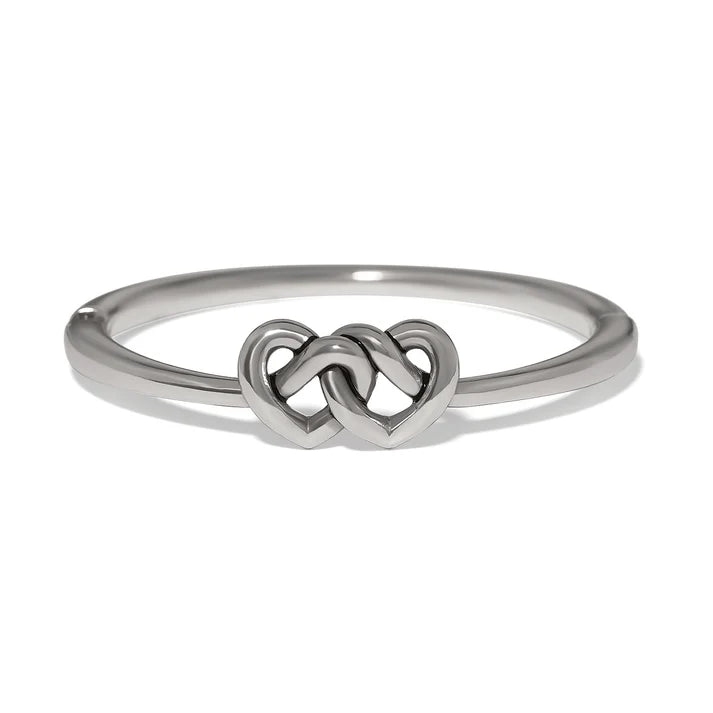 Brighton Interlok Linked Hearts Hinged Bangle
