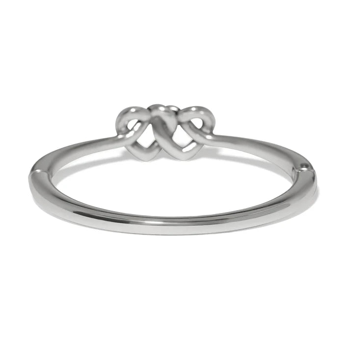 Brighton Interlok Linked Hearts Hinged Bangle
