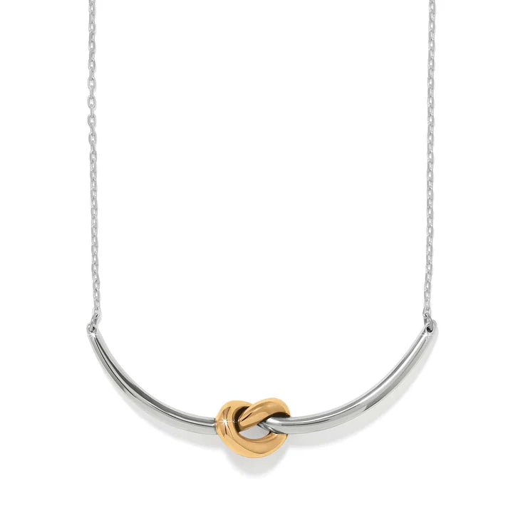 Brighton Interlok Single Knot Two Tone Necklace