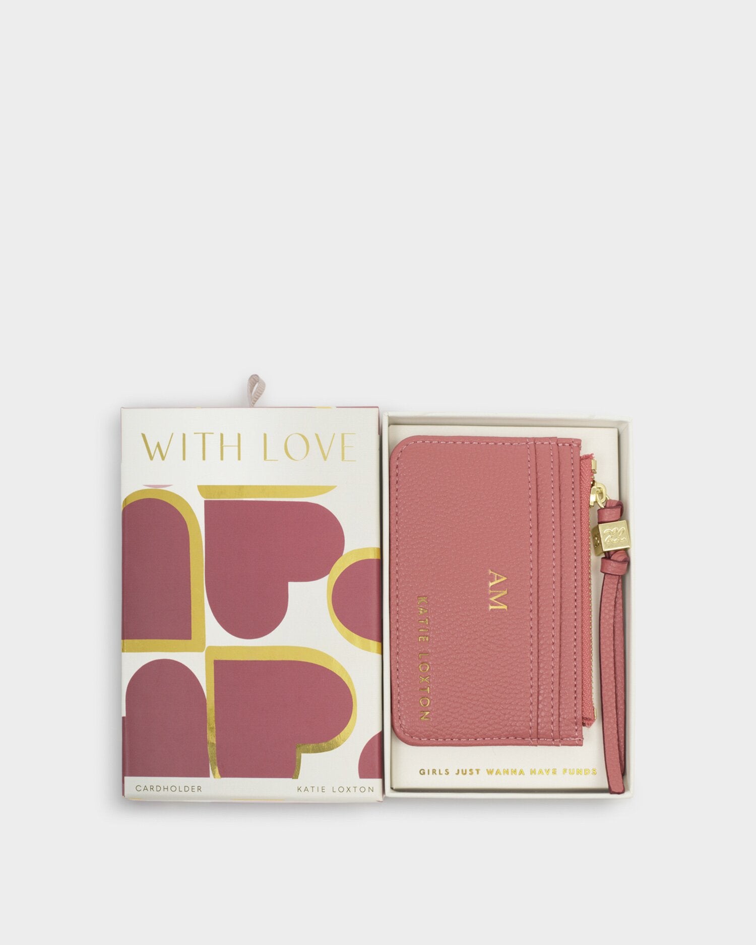 Katie Loxton Gift Boxed Coin & Card Holder -Raspberry Pink