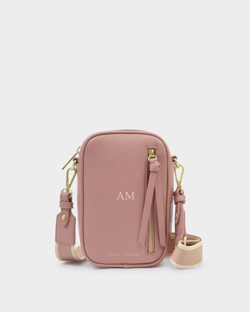 Katie Loxton Hallie Canvas Small Crossbody Bag-Pink Heather