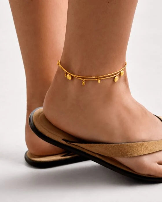 Katie Loxton Cochellia Waterproof Gold Anklet