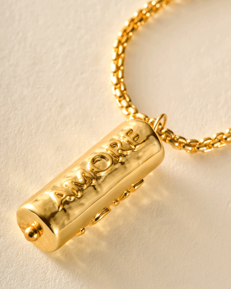 Katie Loxton Love Language Waterproof Gold Necklace