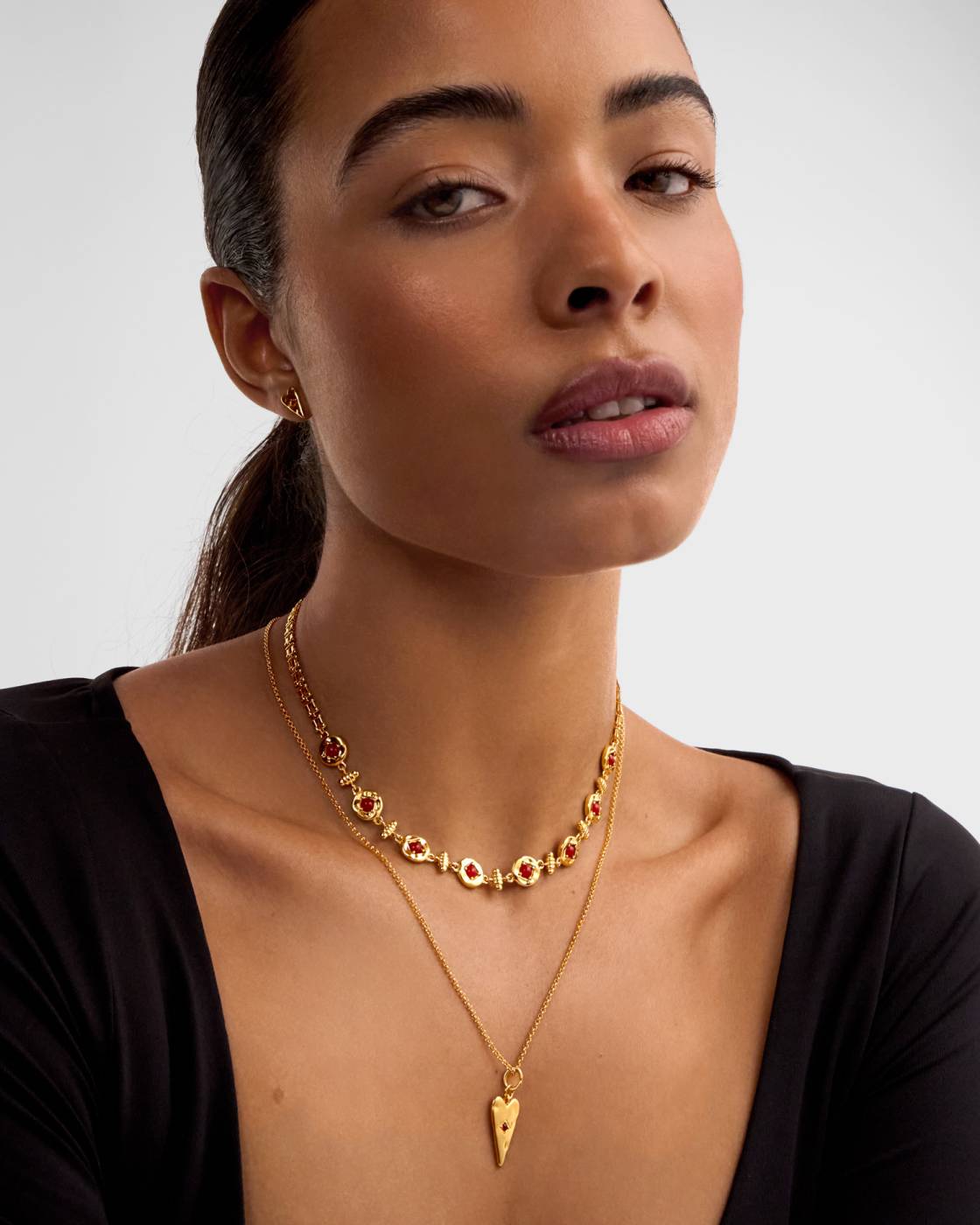 Rouge Noir Waterproof Gold Link Necklace