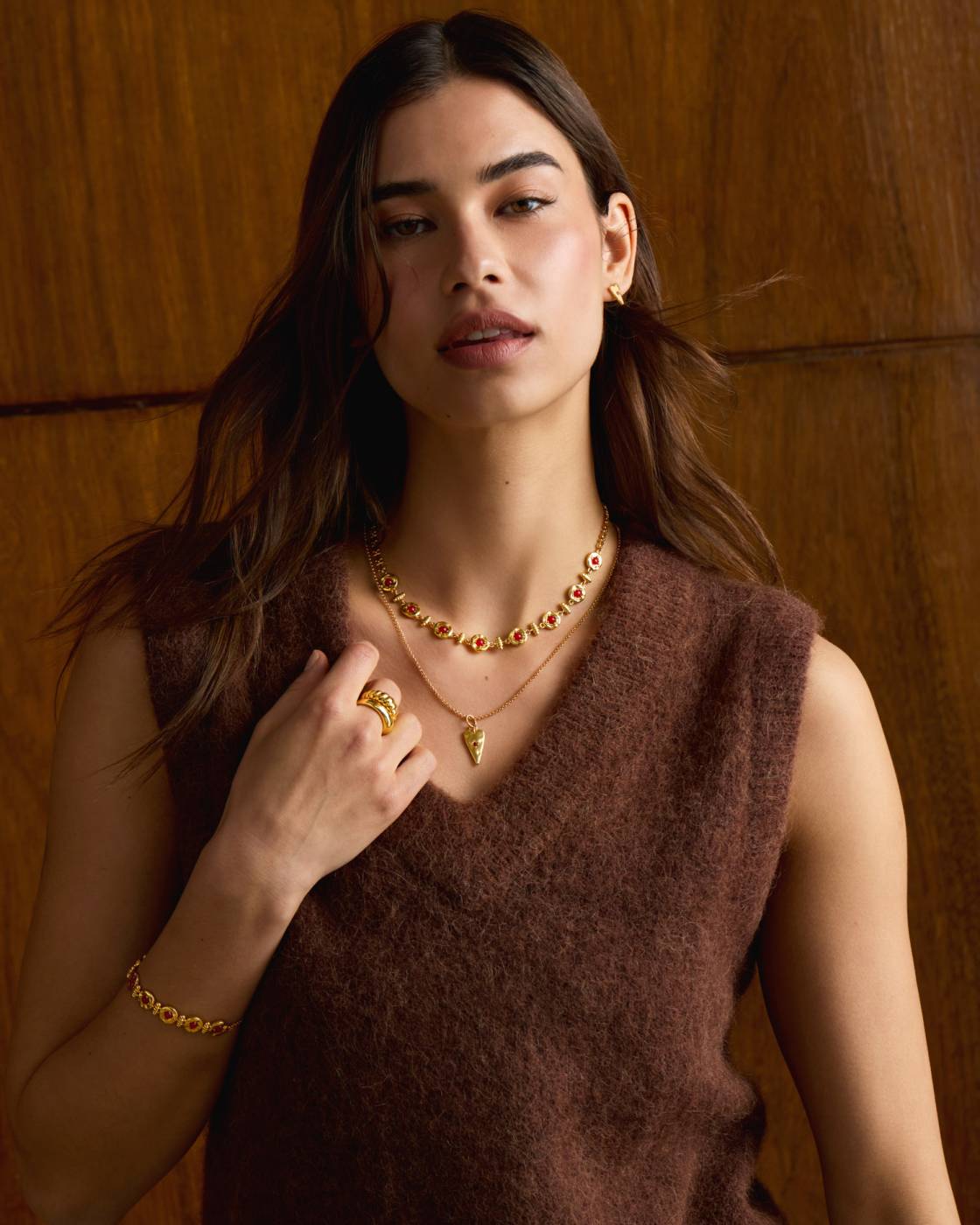 Rouge Noir Waterproof Gold Link Necklace
