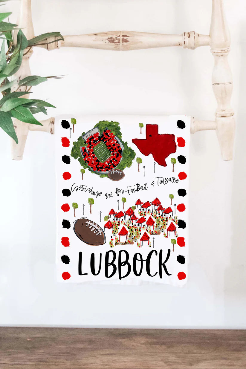 Saturdays Are For Football & Tailgates Tea Towel