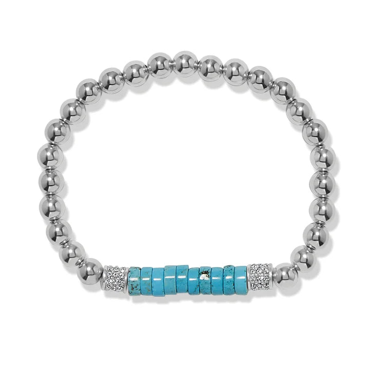 Brighton Meridian Petite Station Turquoise Stretch Bracelet