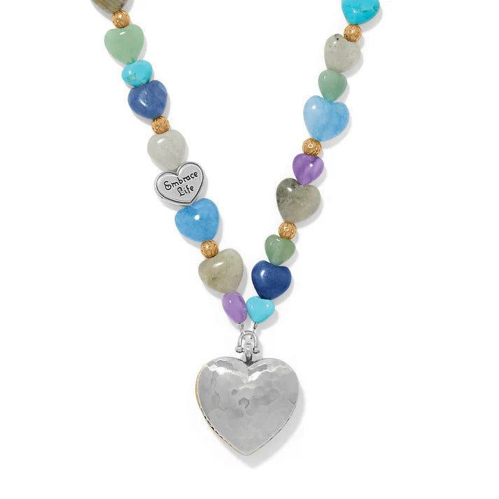 Brighton One Heart Multi Heart Bead Necklace
