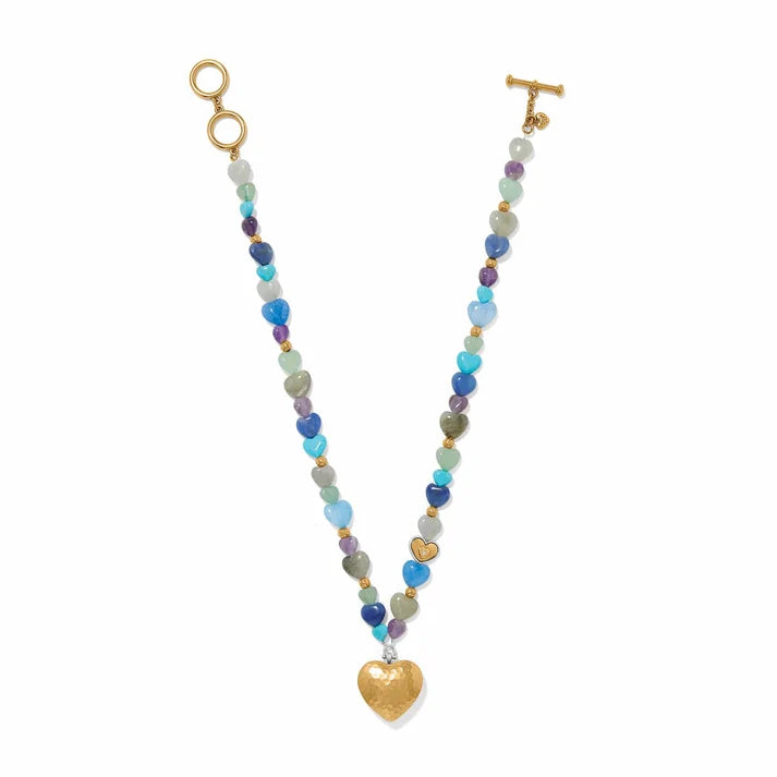 Brighton One Heart Multi Heart Bead Necklace