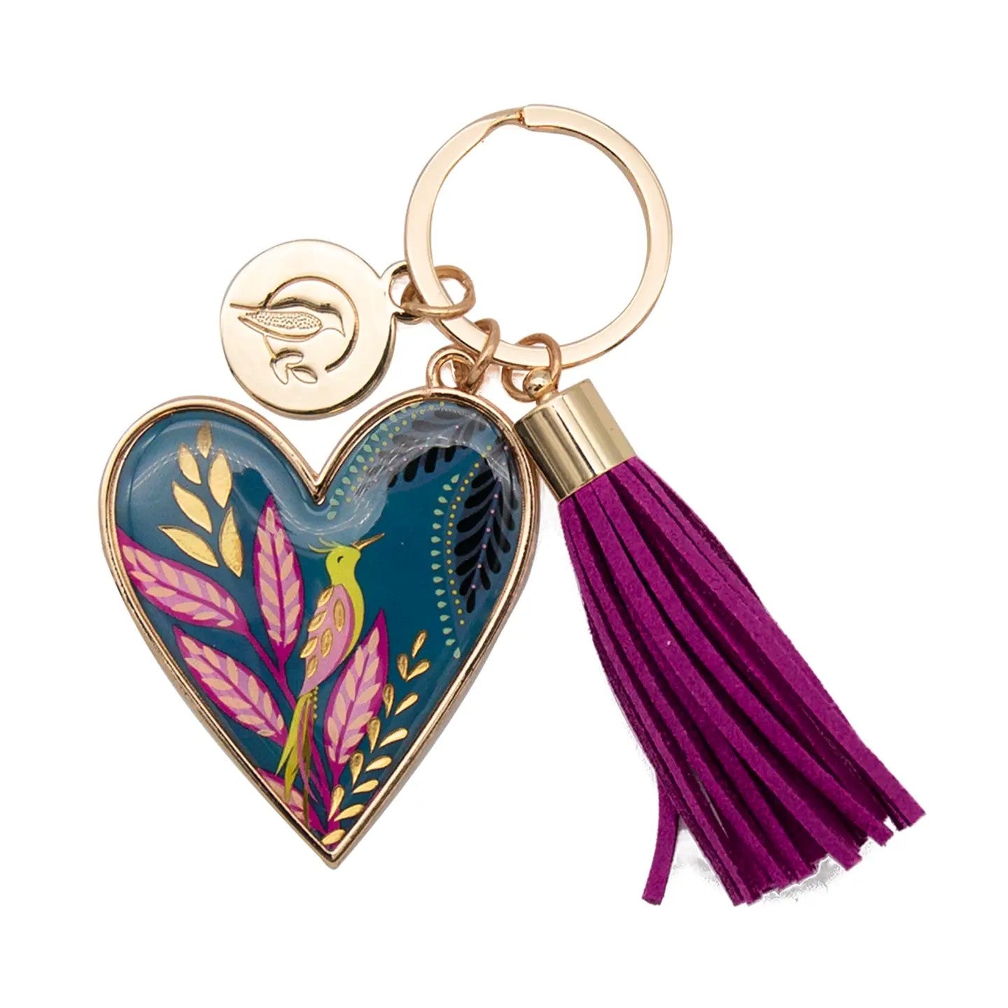 Sara Miller Savannah Keyring Heart