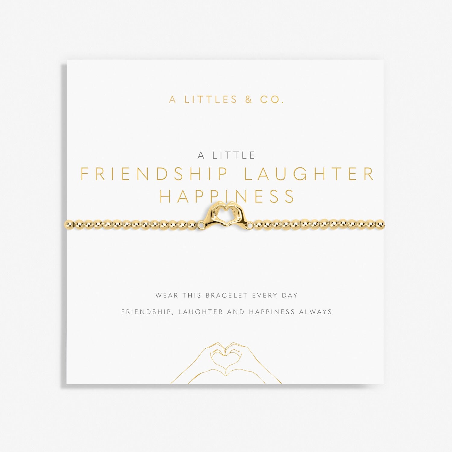 A Little 'Friendship Laughter Happiness' Bracelet