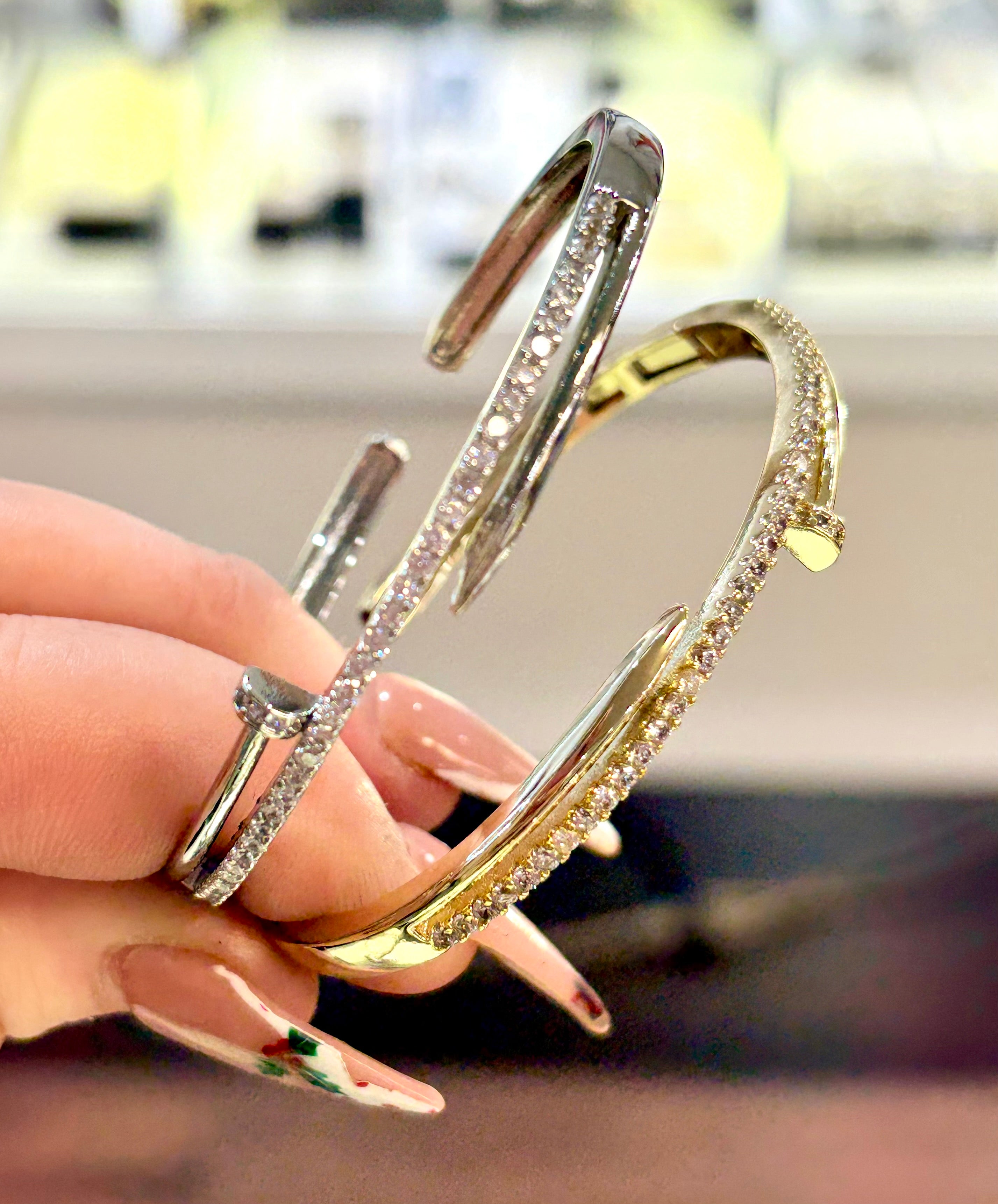 Crystal Nail Wrap Bracelet