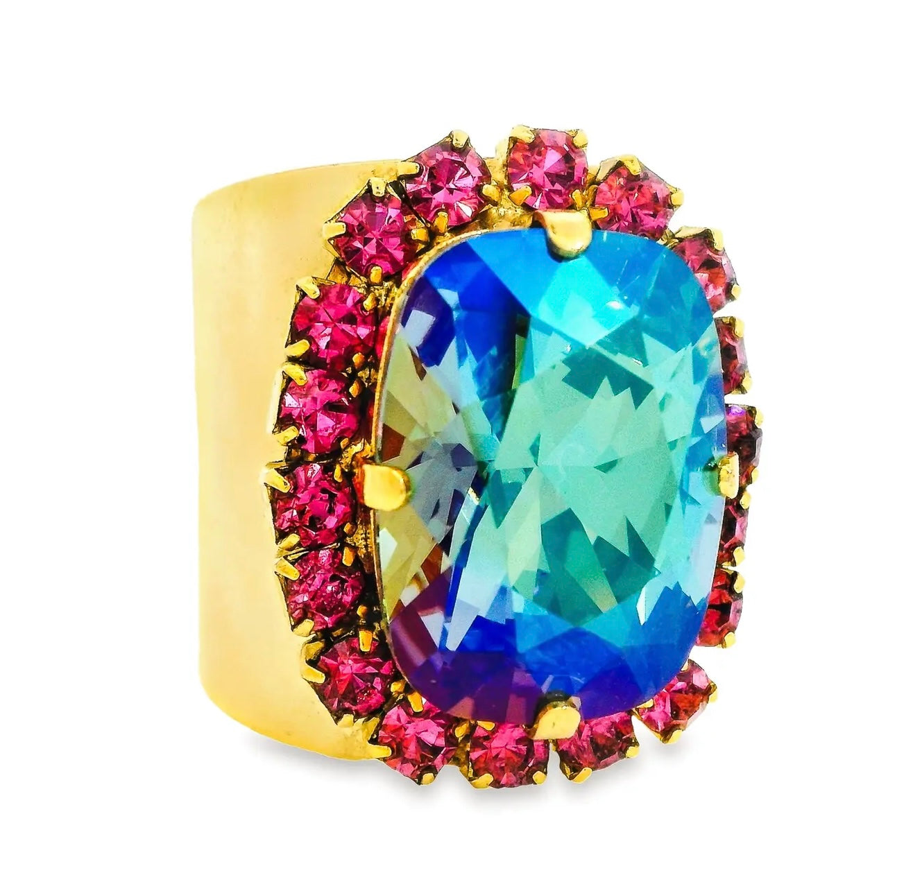 Tova Chloe Ring - Aqua Verde