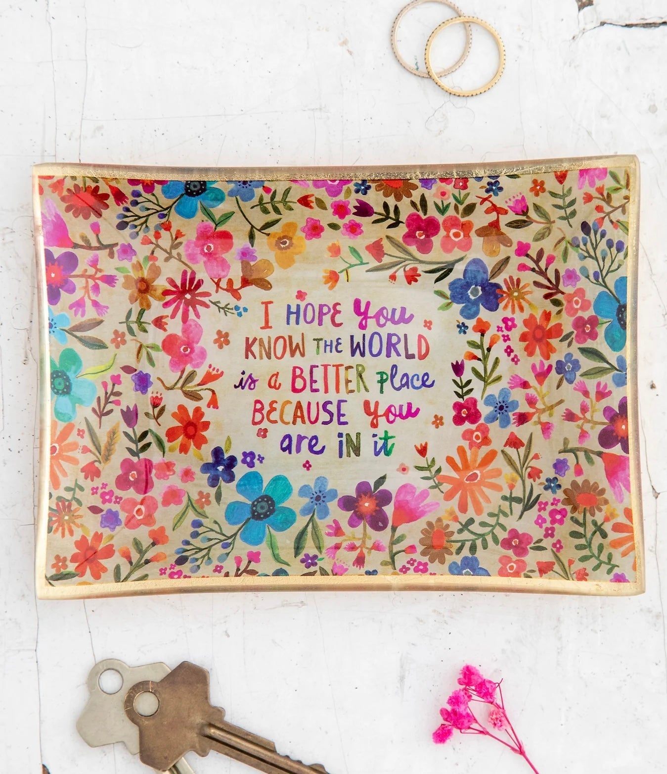 Natural Life Glass Tray - World A Better Place
