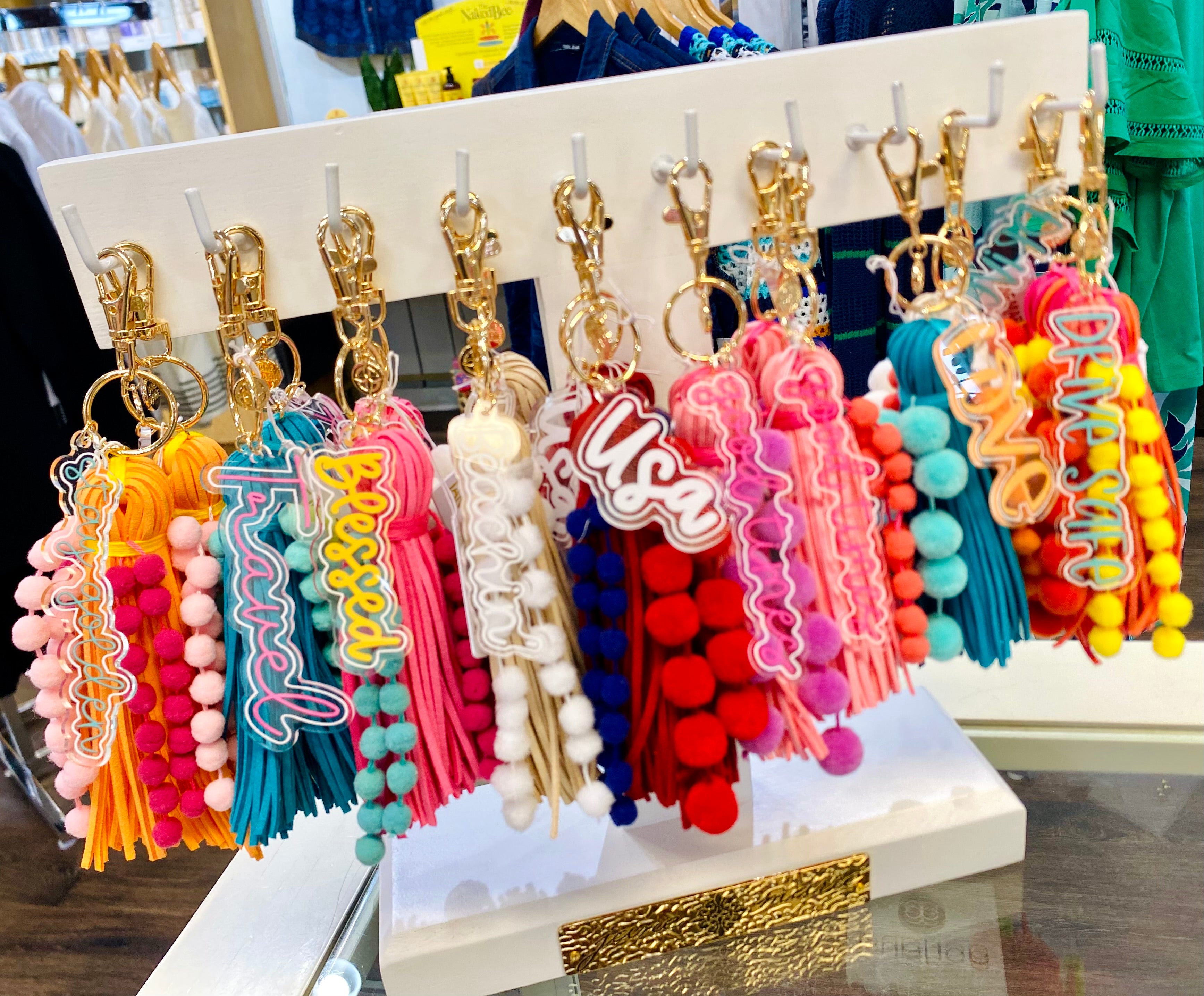 Pom Pom Keychain